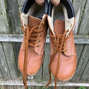 Made in USA Zimmermann Kids Brown Levon High Top Leather Lace-Up Boots